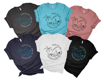 Family Vacation Shirts, Sailing Trip T-Shirt, Personalized Family Vacation Shirts, Summer Family Shirts, Sailing Tshirt, Group Sailing Tee