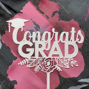 Congrats Grad Cake Topper
