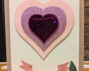 Handmade Valentine's Card - "Be Mine"