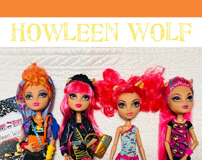 Howleen Wolf Monster High Dolls/ First Wave/ Campus Stroll/ 13 Wishes ...