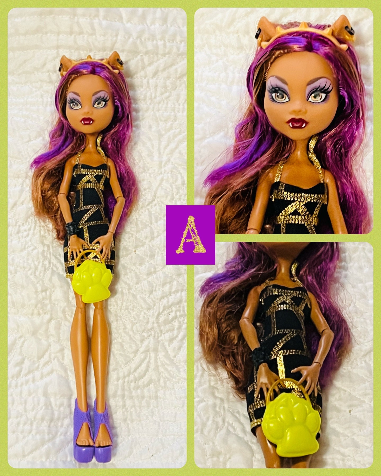 Boneca Monster High Music Festival Clawdeen Wolf usada loose