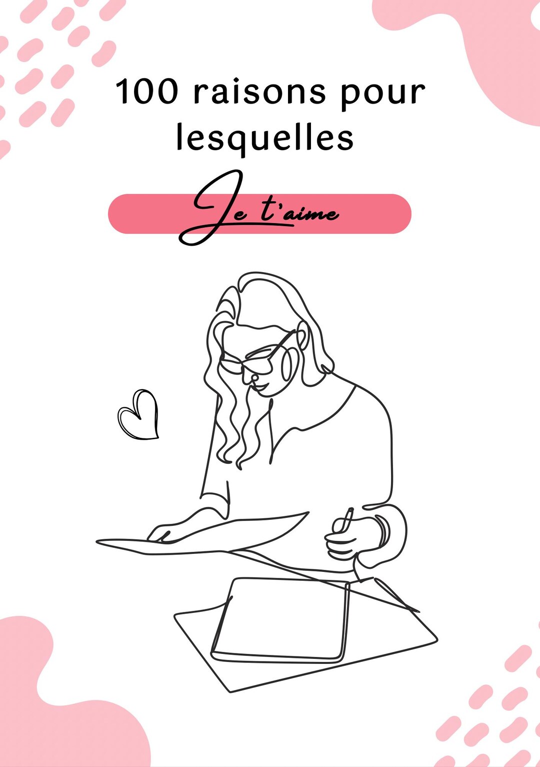Notebook Reason Why Printable Notebook: 100 Reasons Why I Love You - Etsy