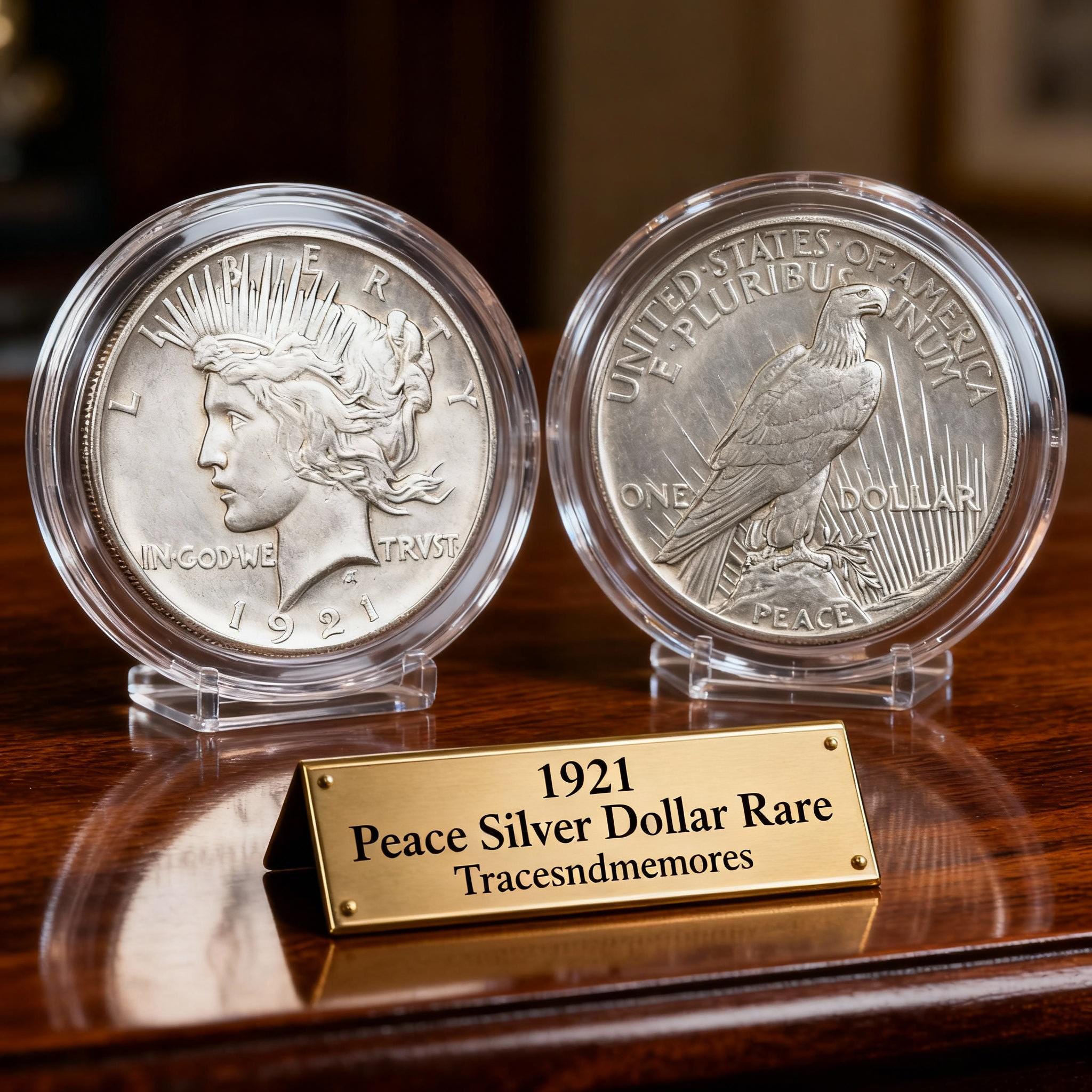 1921-D $1 Dollaro D'Argento Morgan Graded Da PCGS Come MS-63 - Foto 7