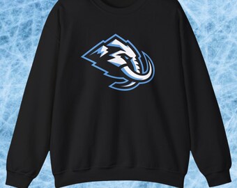 Utah Mammoth Hockey Sweatshirt: Black Fleece Team Pullover