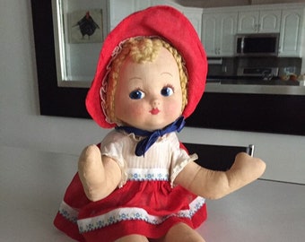 Effanbee Cloth Doll/JUST REDUCED Pat-O- Pat/Mask Face Doll/ Rag Doll/ Antique Doll /By Gatormom13