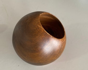 FREE SHIPPING /Spherical Orb Wooden Bowl/ Hellerware /Taiwan and Apco/Japan/Woodenware/ By Gatormom13