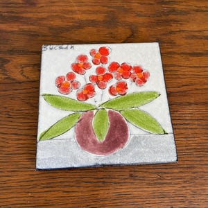 Charles Sucsan Tile, Ceramic Art Wall, Abstract Studio Art, Canadian Artist,  Gatormom13