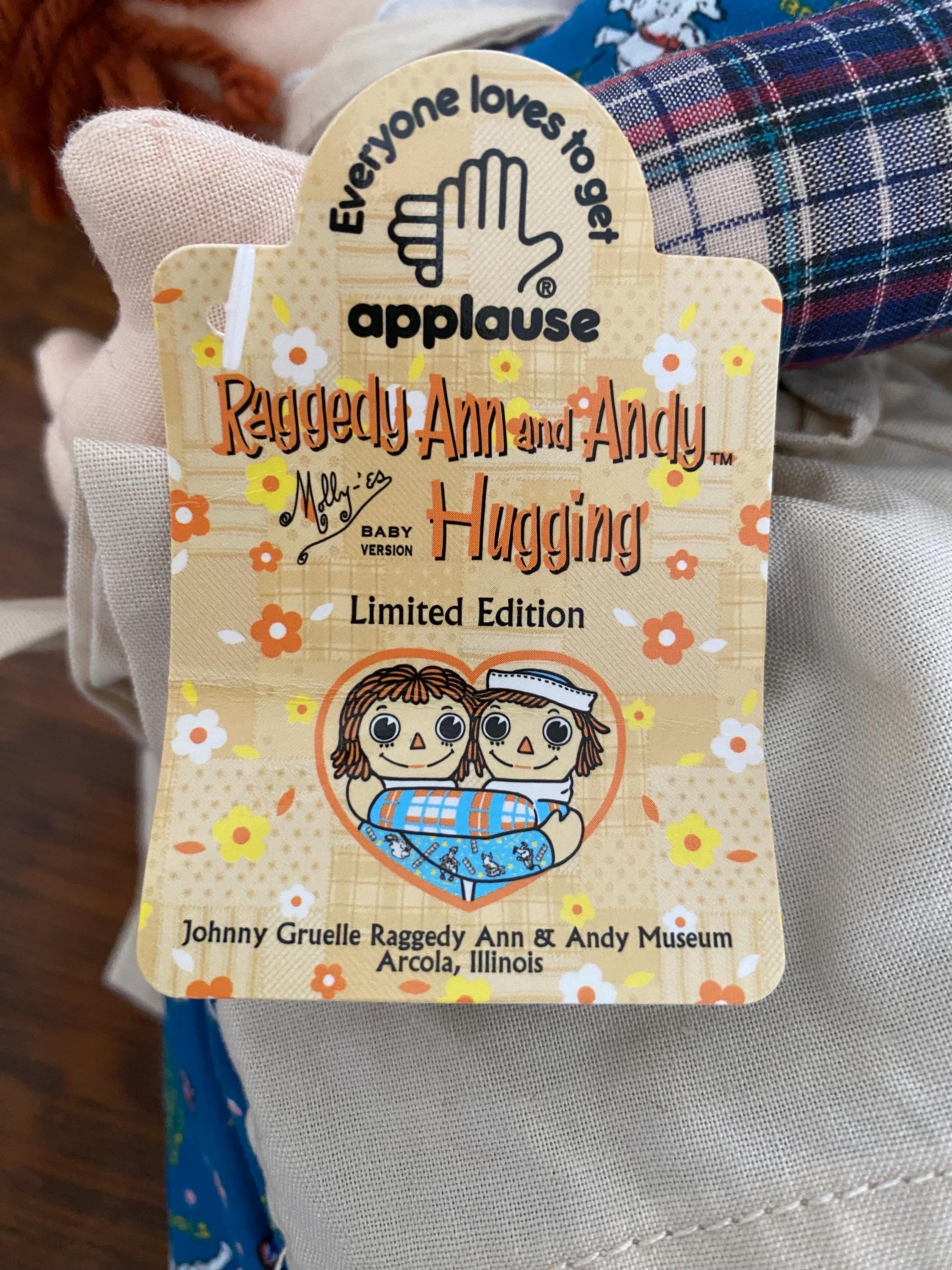Applause Hugging Raggedy Ann and Andy Cloth Dolls/ Limited Edition 