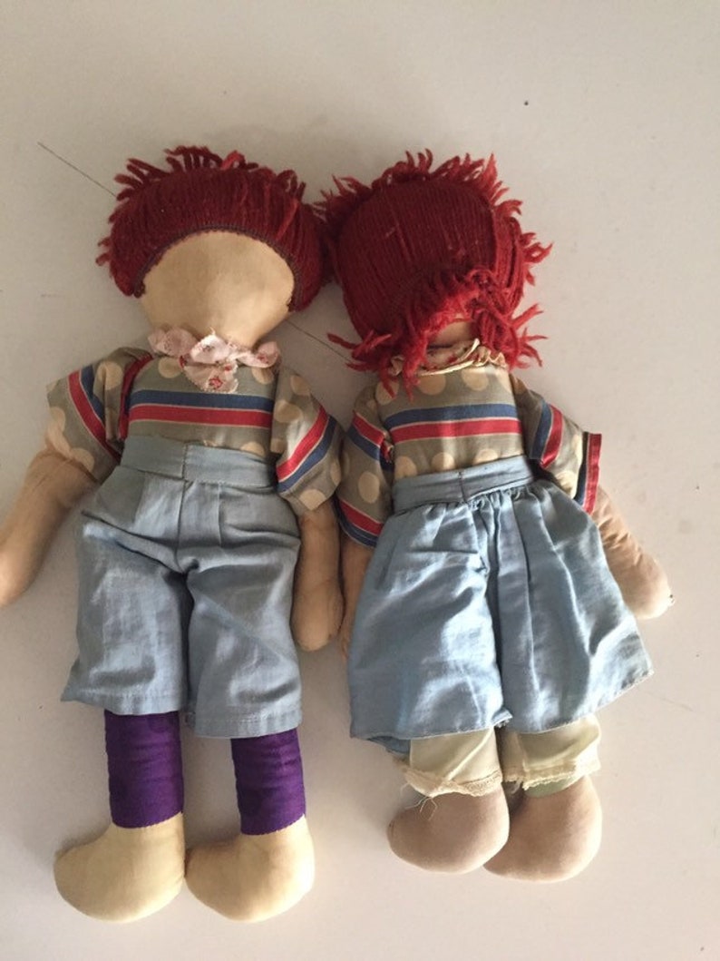 Raggedy Ann and Andy Dolls/buddy and Sis /RARE American Toy - Etsy