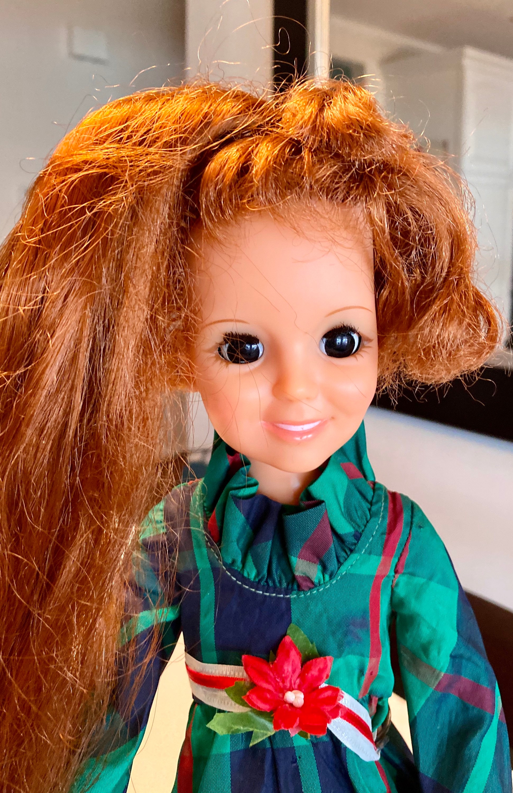 Crissy Doll Look Around Grow Hair Doll 1972 Ideal Toy Corp Grow Hair Doll Christmas Gown by Gatormom13 Etsy