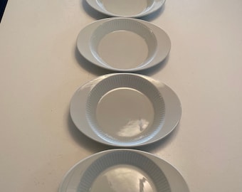 Dansk Bisserup White Ribbed Dinnerware/ Au Gratin Bakeware Niels Refsgaard Dansk  Gatormom13