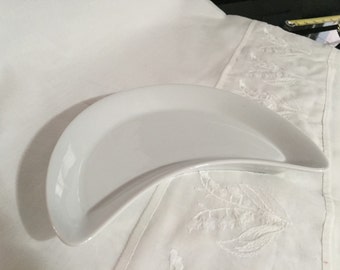 Pillivuyt France Dish Culinaire White/JUST REDUCED/ Depuis 1818 / White Porcelain Dish/ Side Dish/Bone Dish/By Gatormom13