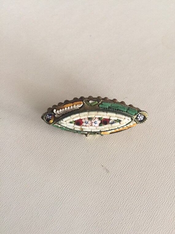 FREE SHIPPING /Micro Mosaic Brooch/Mosaic Brooch/… - image 5