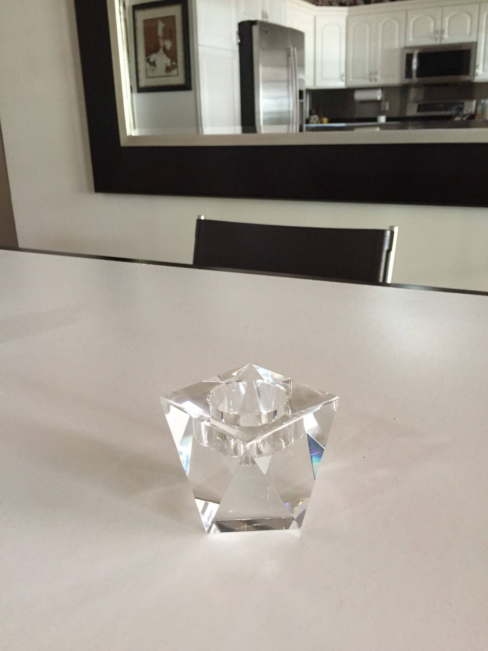 Oleg Cassini Crystal Candle Holder/prism Votive Candle Etsy