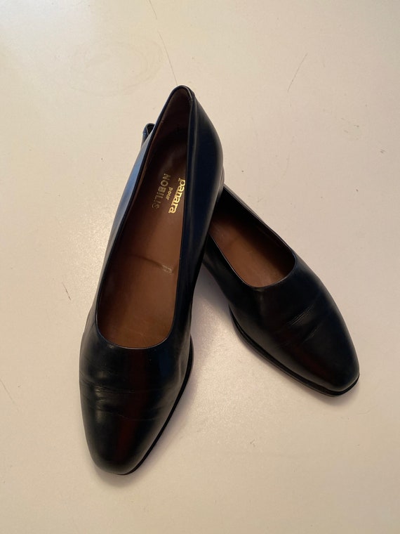 Panara Ladies Black Leather Shoes Size 38 Made in… - image 9
