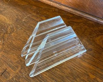 Vintage Clear Lucite Napkin Holder by: Arch. Alfio Di Bella Italy/By  Gatormom13