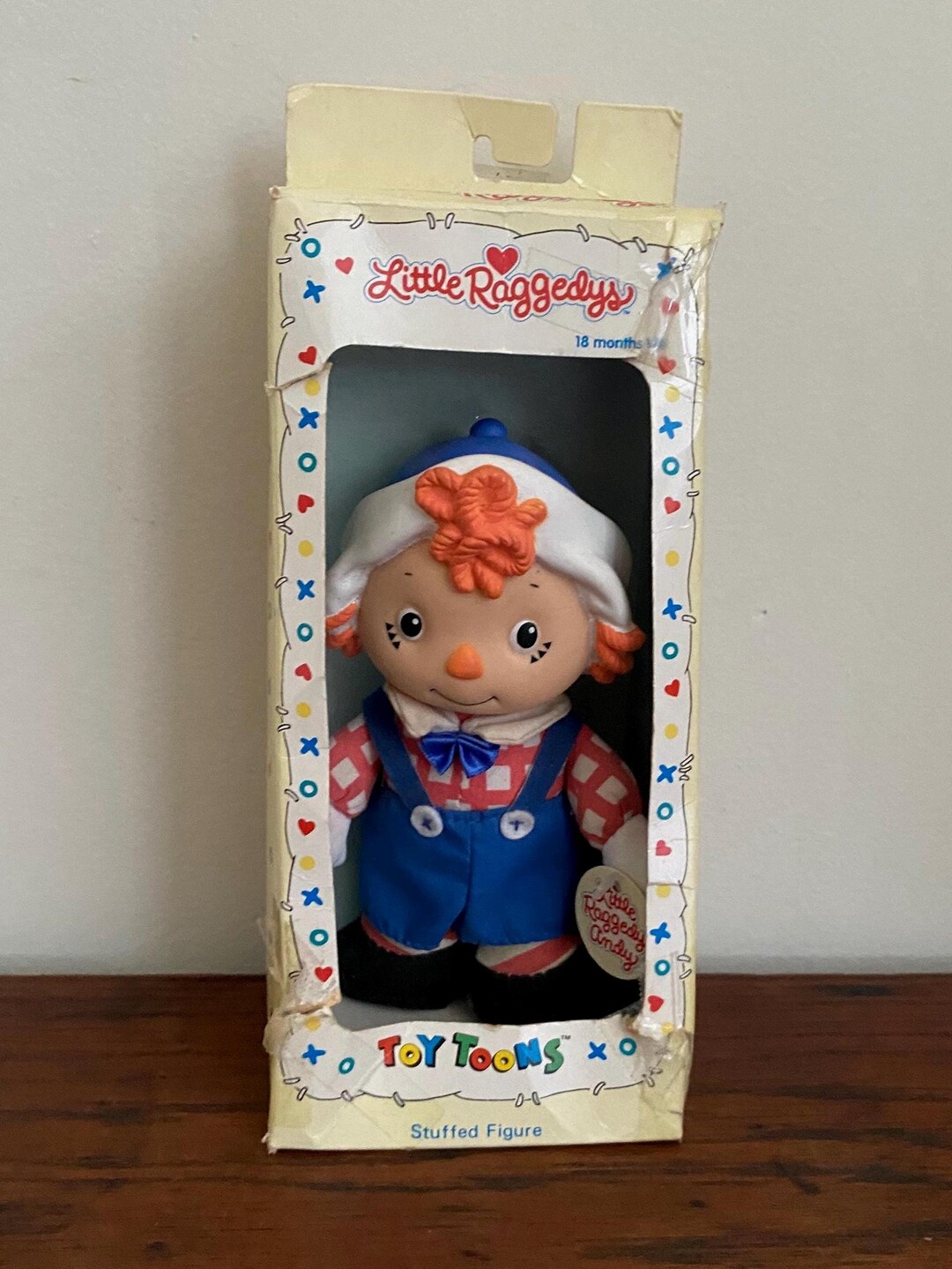 Little Ragady Muppet Raggedy Andy Doll, Little Raggedys Toy Toons, Stuffed Body, by ...