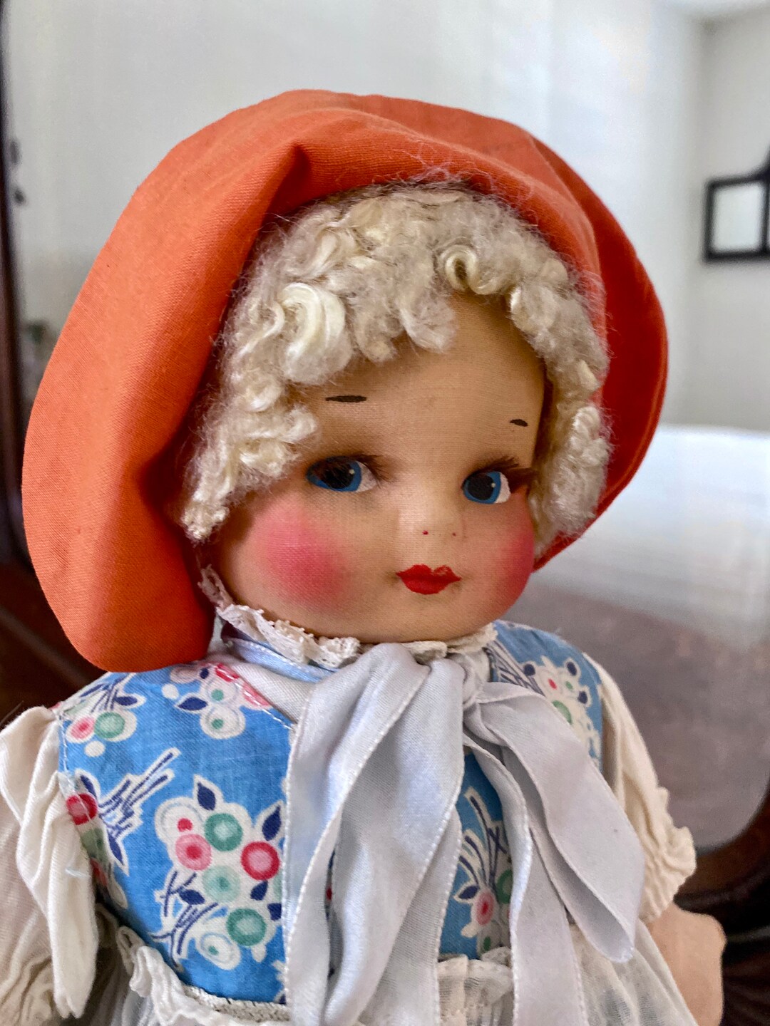 Novelities Mask Face Cloth Doll/ Mollyes Rag Doll/ by Etsy UK