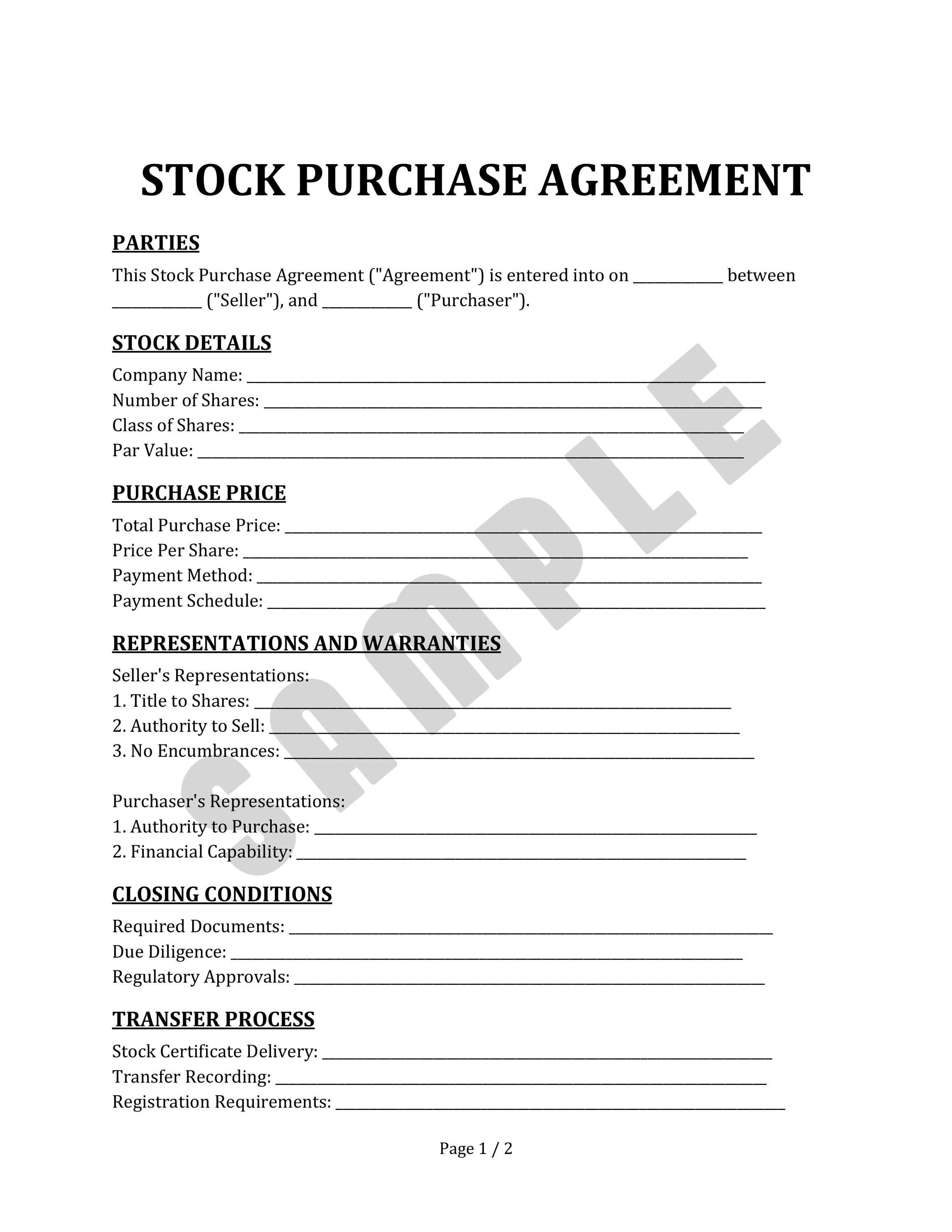 Image 7 for Share Purchase Agreement Template Singapore