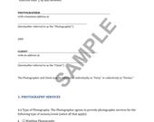 Editable Photography Contract Template - Easy to Use Word & PDF - Customizable for Photographers