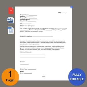Modelo de Carta de Demissão, Download em PDF, Download em Word, Aviso de Demissão, Formulário de Saída do Emprego