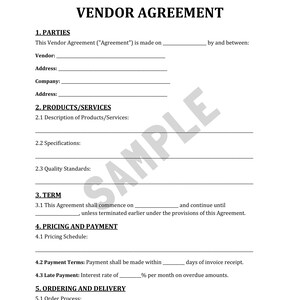 Contrat fournisseur - Modèle de contrat fournisseur | Formulaires commerciaux | Conditions d'achat des produits et matériaux
