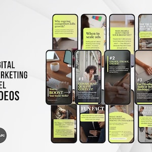 Marketing reels Canva designs for content creators