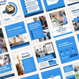 Donation drive post templates for NGOs