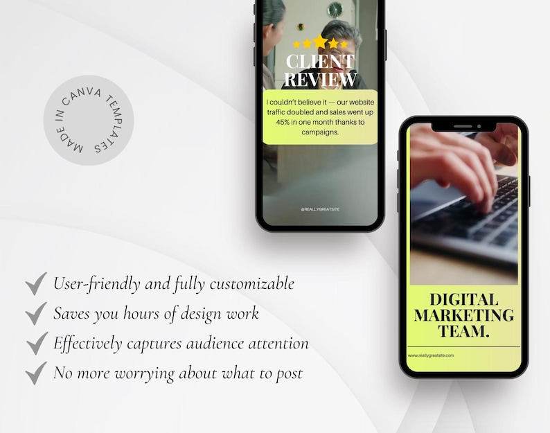 Short video marketing templates for social media