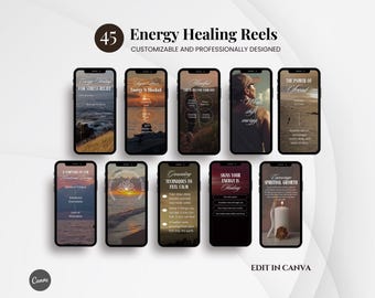 Energy healing, Spiritual, Holistic, Meditation, Wellness, Soul, Reiki, Aura, Self Healing, Mindful, Energy Coach Healer IG Reels Templates