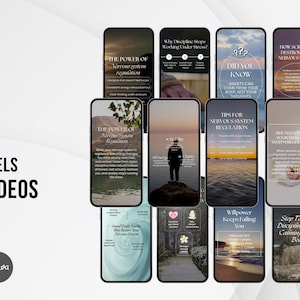Stress relief and anxiety support Canva reels for emotional wellness education