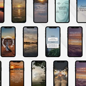 Grounding technique Instagram video templates for nervous system healing