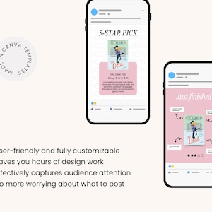 Bookstagram, Author, Book Review, Book Lover, Book marketing, Book Blogger, Book Content Creator Kit Instagram social media post templates