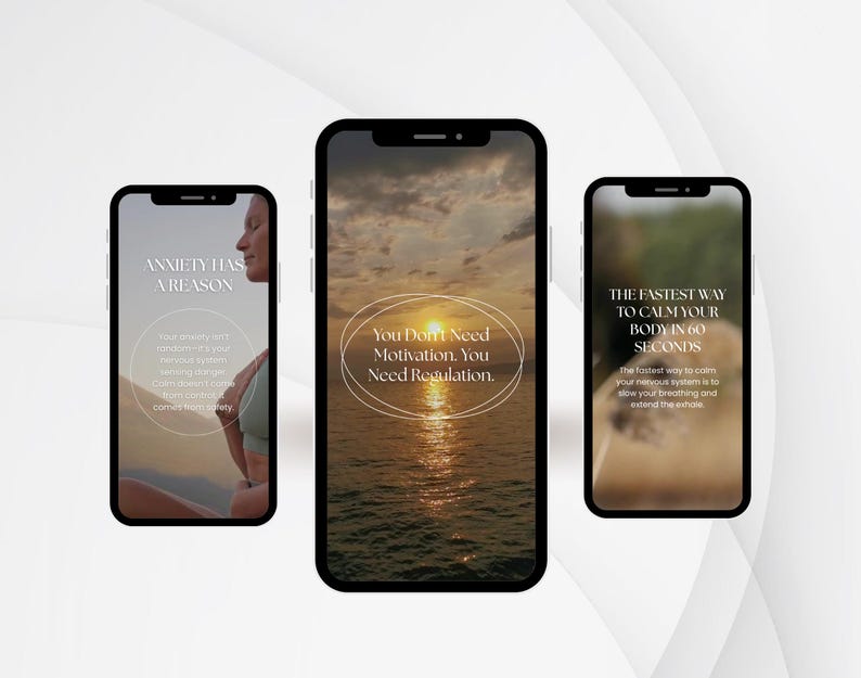 Somatic healing Instagram reels designed for grounding and nervous system support