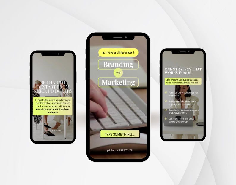 Social media reels templates for online businesses