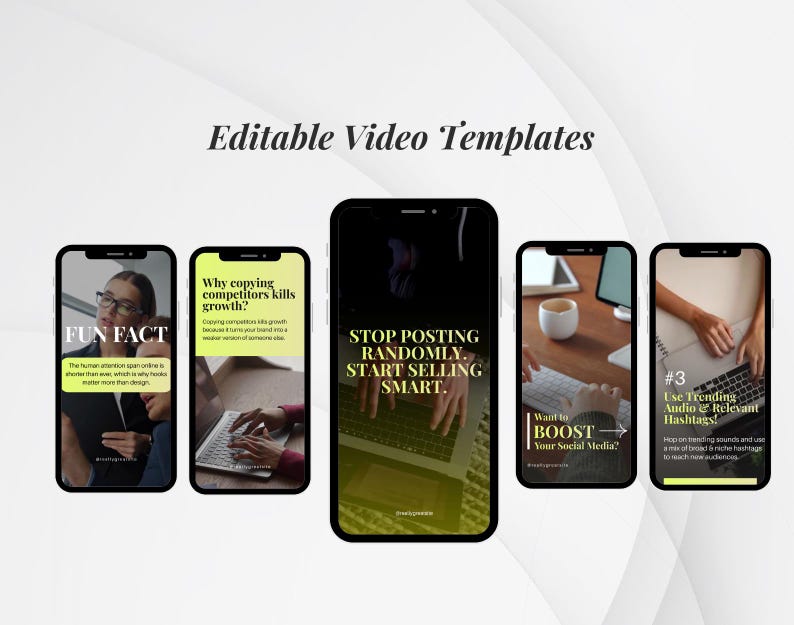 Instagram reels templates for social media marketing