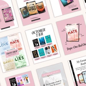 Bookstagram, Author, Book Review, Book Lover, Book marketing, Book Blogger, Book Content Creator Kit Instagram social media post templates
