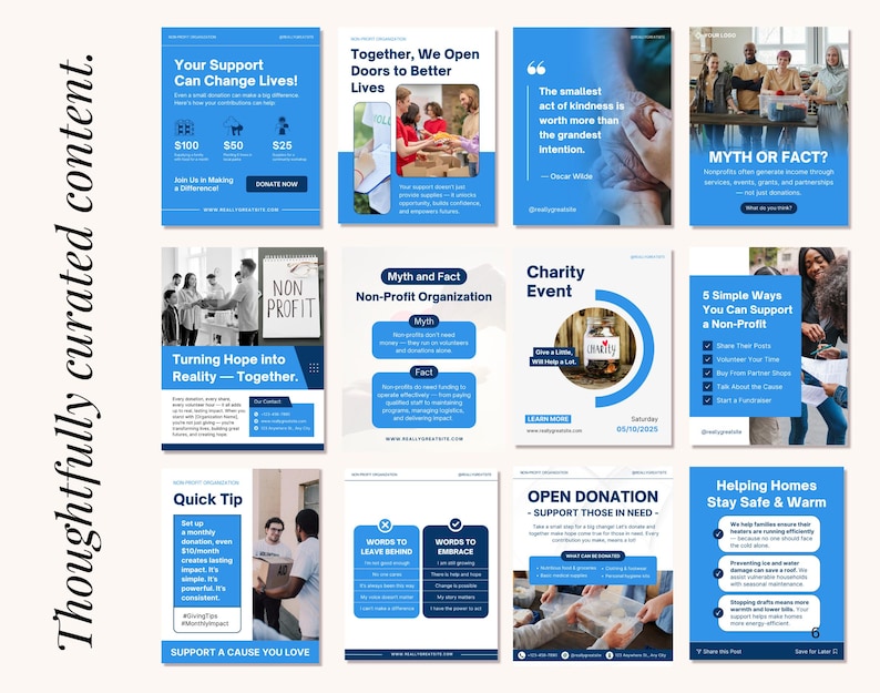 Community outreach Instagram post templates