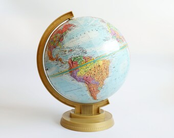 Vintage 9" Replogle Wolrd Scholar Legend Globe