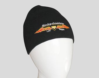 Vintage Harley-Davidson Las Vegas Beanie, Embroidered Logo