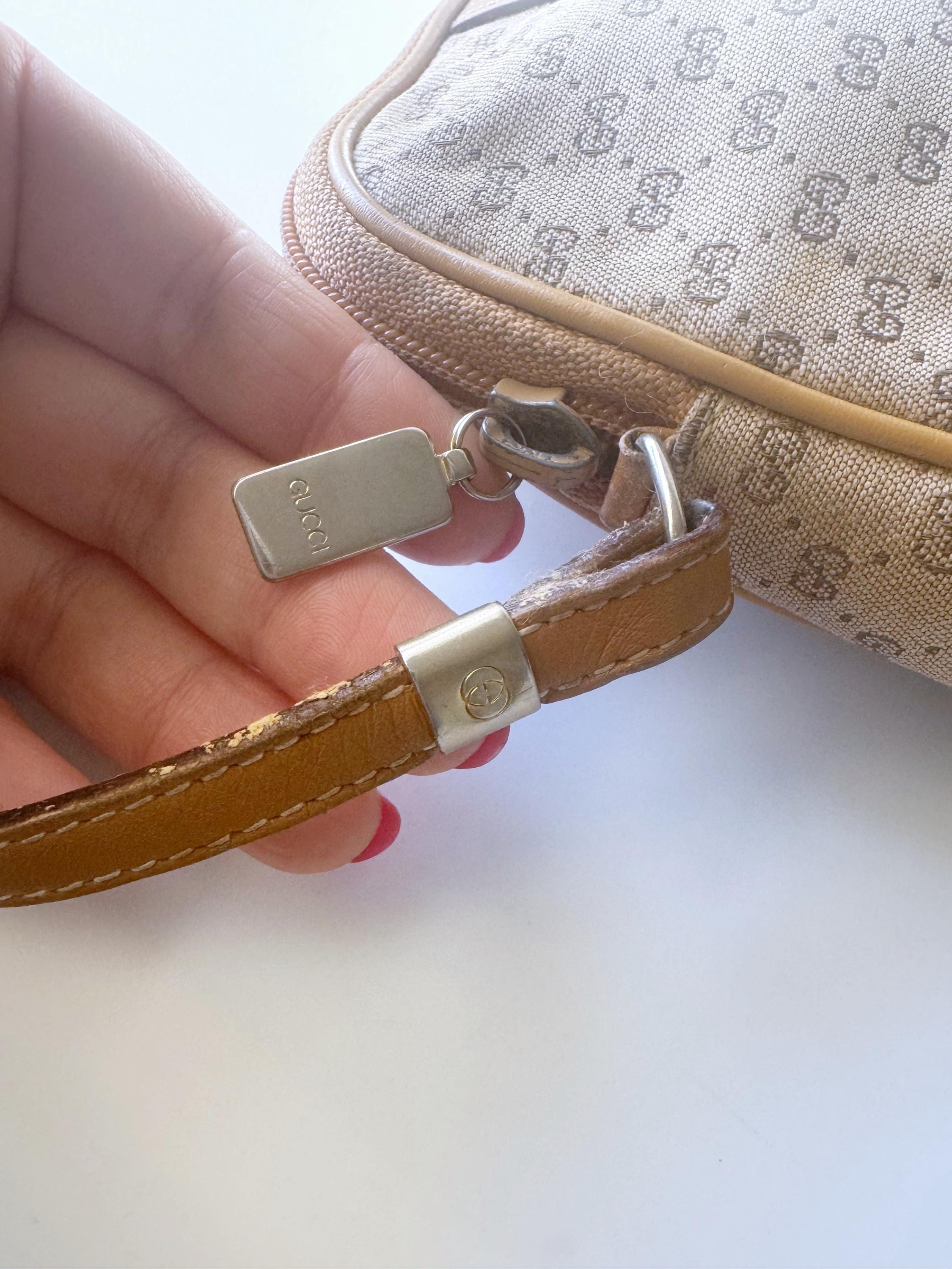 Vintage 80s Gucci Logo Canvas Crossbody Bag - Etsy