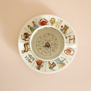 Set di 2 tazze e piattini Vintage Royal Kendal Tazza e piattino per la predizione della fortuna