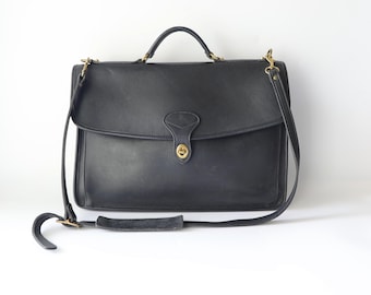 90's Vintage Coach 5266 Beekman Vintage Black Leather 90's Vintage Coach 5266 Beekman Vintage Black Leather