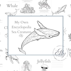 Sea Creatures - My Own Encyclopedia - Printable Activity Pack for Kids | Fun & Educational Ocean Learning, Home Education, Writing Skills