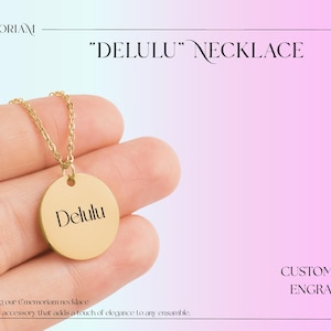 Collar de monedas personalizado Delulu