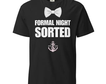 Camiseta de crucero para noche formal, camiseta divertida para cena de crucero