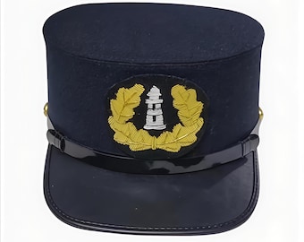 Lighthouse Keeper Service Hat | Inspired by Thomas Wake (Willem Dafoe) in The Lighthouse | Vintage Maritime Reproduction