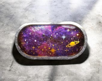 Bandeja de tocador Celestial Resin - Jabonera - Organizador de joyas