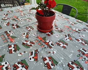 table cloths fit most outdoor picnic tables at campgrounds