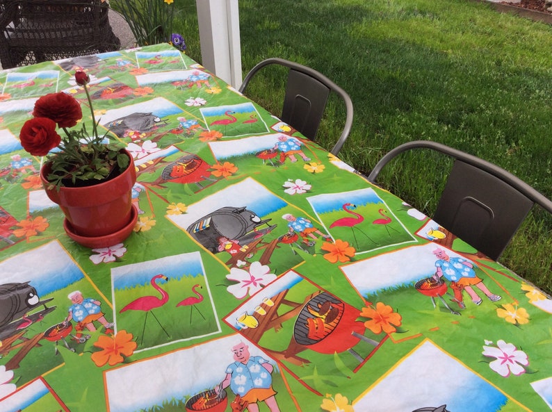 Camping Tablecloth Etsy